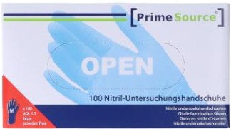 PrimeSource Nitril-Handschuhe, puderfrei, 100er Box Größe M