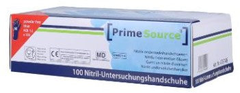 PrimeSource  Nitril-Handschuhe, puderfrei, 100er Box Größe M