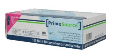 PrimeSource  Nitril-Handschuhe, puderfrei, 100er Box Größe S