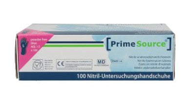 PrimeSource  Nitril-Handschuhe, puderfrei, 100er Box Größe S